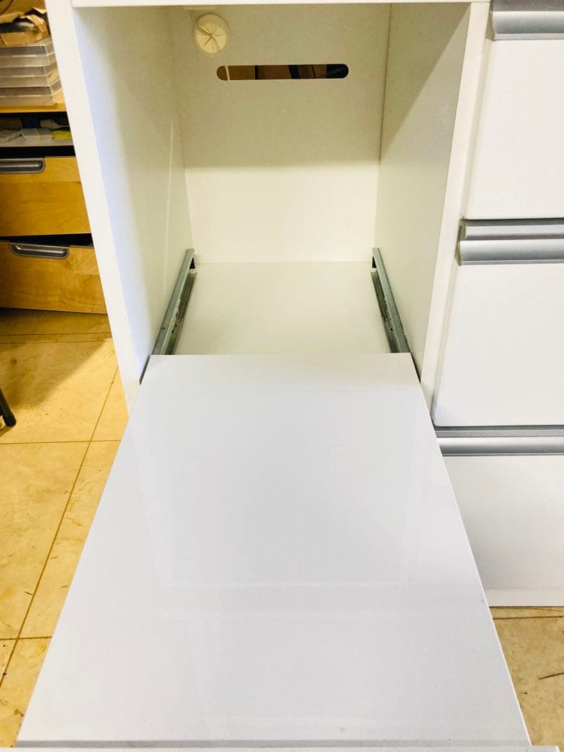 と*ん様 NITORI キッチンボード モデナ 収納 食器棚 幅120cm 家具