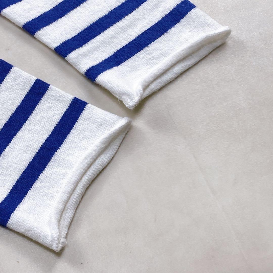 マディソンブルー ボーダー　ロンT バスクシャツ カットソー スリット