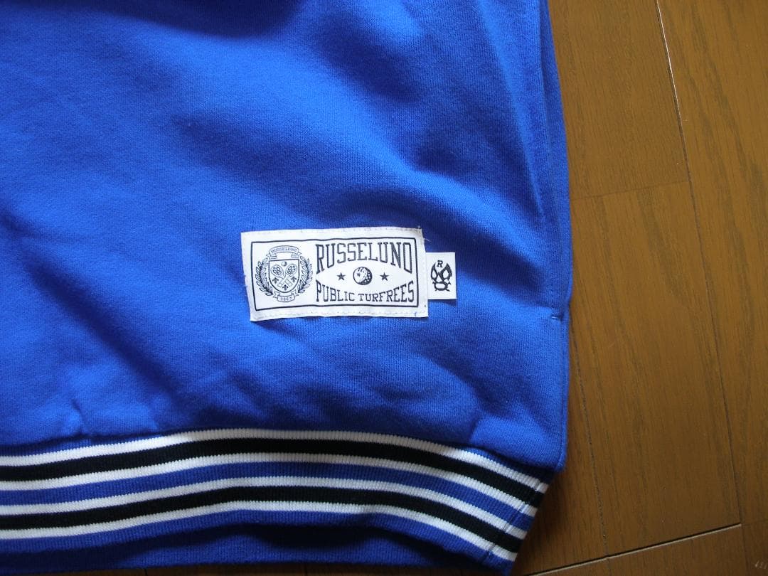 ラッセルノ FLAGロゴ MASK HOODIE メンズサイズ(5) ブルー新品