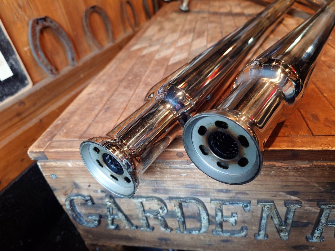 ★バルカン400T&F製!トランペットマフラー！