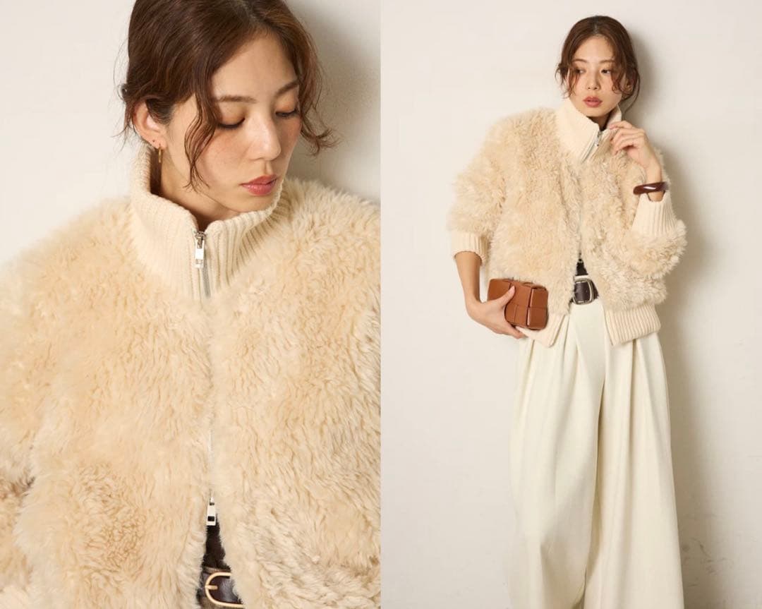 charm！！　エシカ　ハイネックボアブルゾン