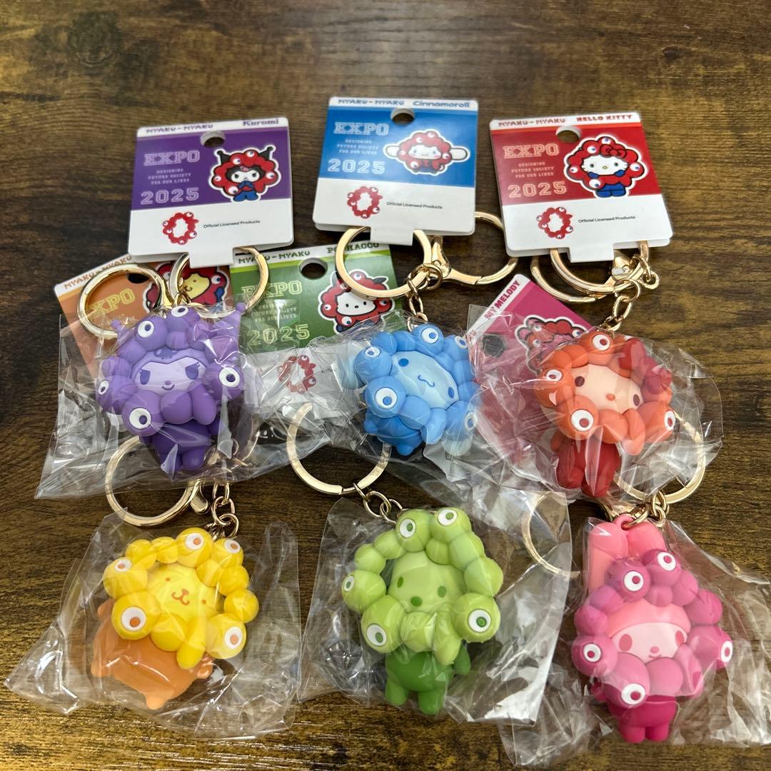 ド*ん様 関西万博　サンリオ 推しカラー ミャクミャク キーホルダー 6種