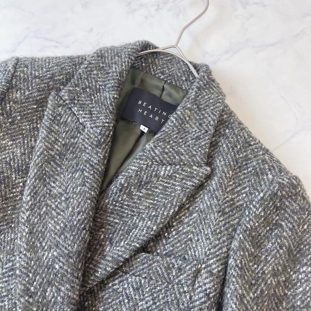 BEATING HEART イタリア生地 ツイード テーラードジャケット ウール