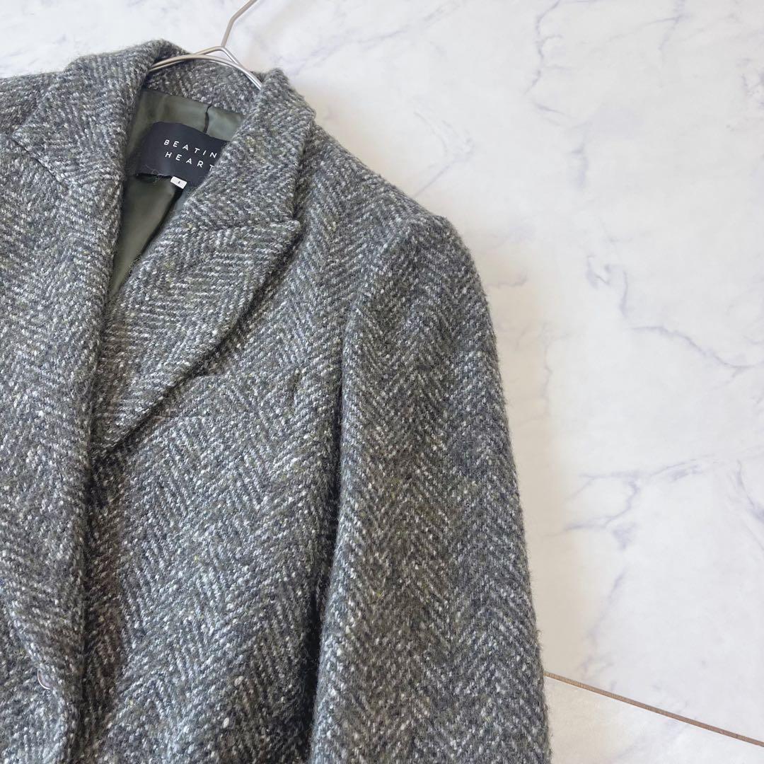 BEATING HEART イタリア生地 ツイード テーラードジャケット ウール