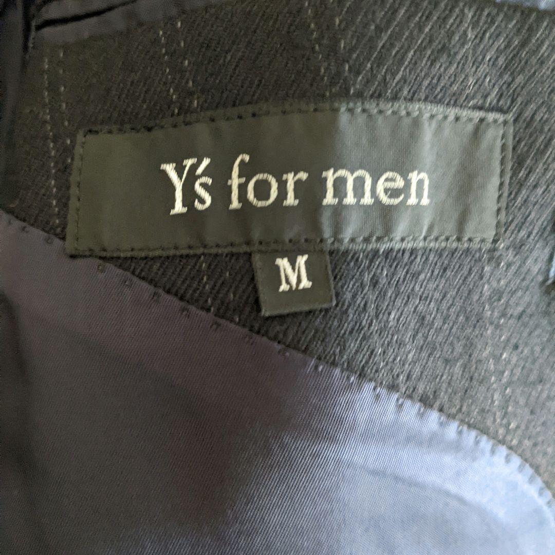 極美品【Y's for men】ワイズ　ダブル　スーツ　ウール　冬　大きめ　黒