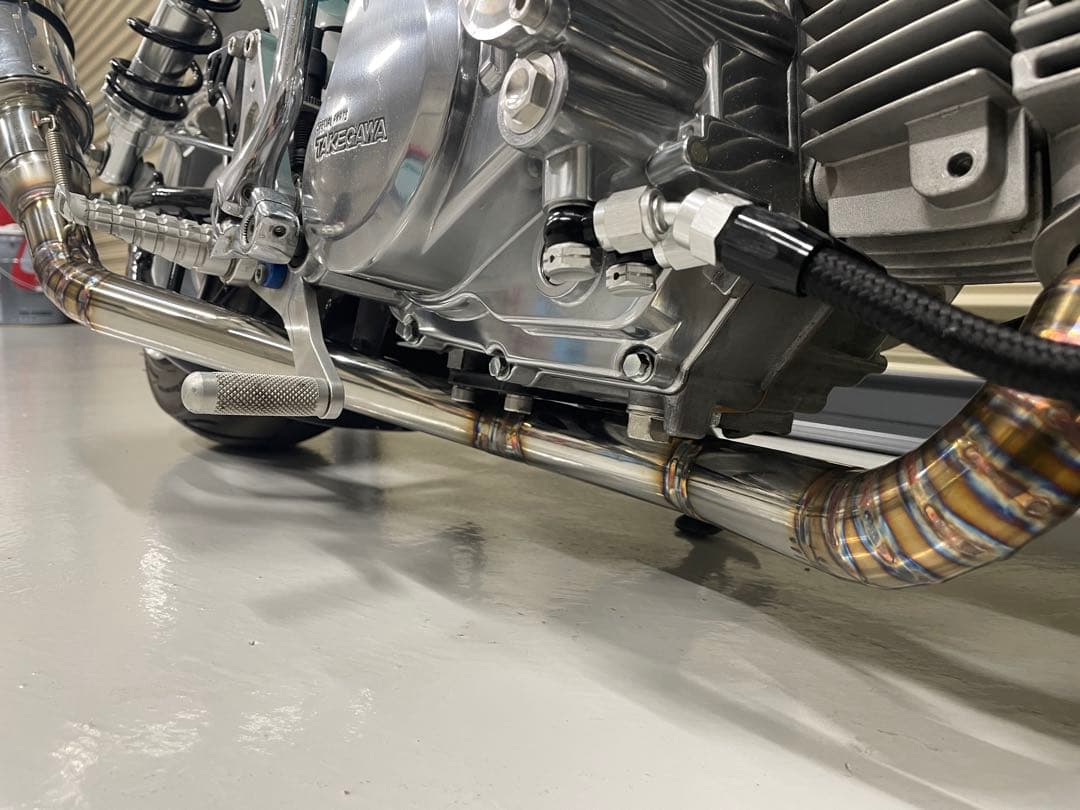 モンキー　オーバーレーシング用　ワンオフエキパイ　車高短用　ダックス　シャリー
