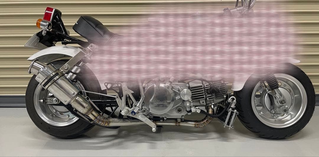 モンキー　オーバーレーシング用　ワンオフエキパイ　車高短用　ダックス　シャリー