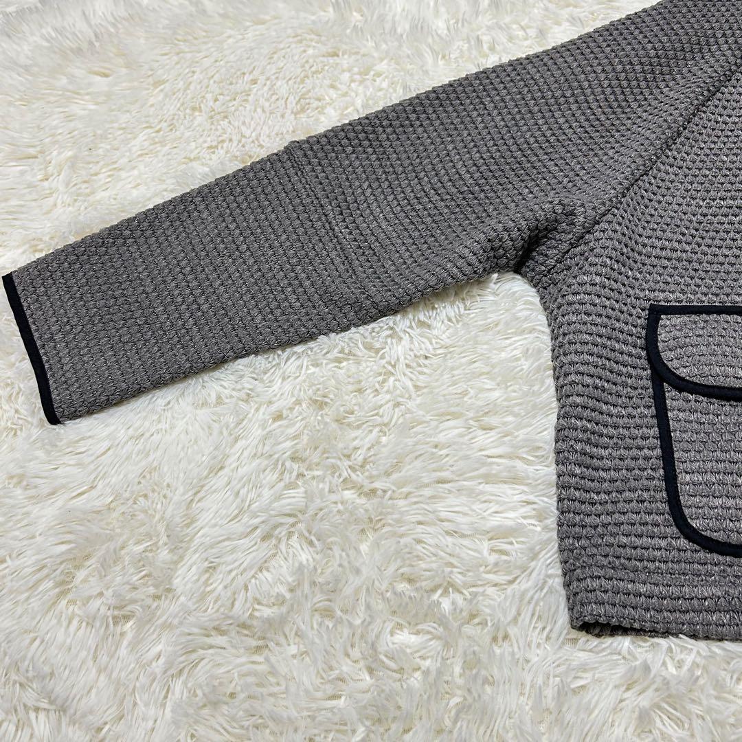 シアントーキョー　BIGワッフルトリミングドルマンJK グレー　25AW フリー