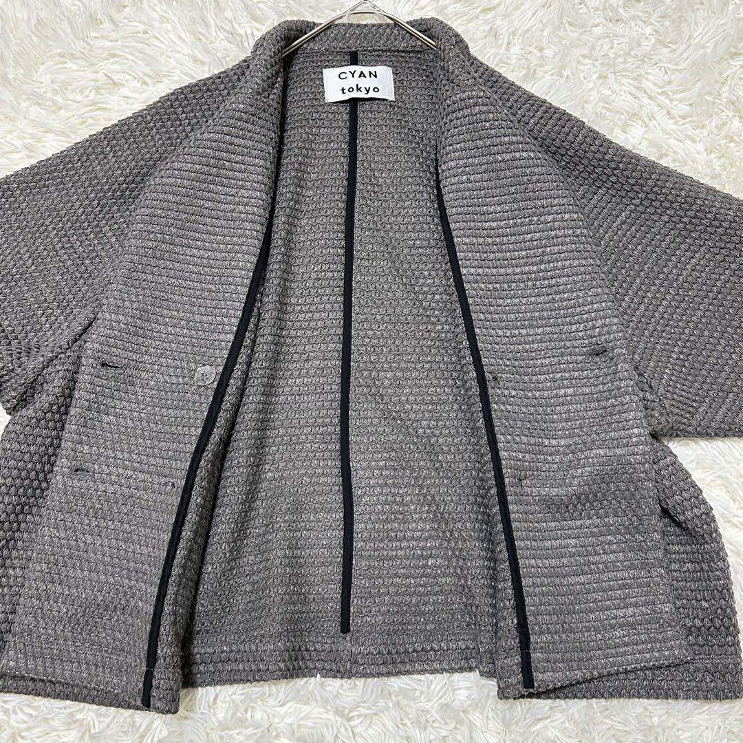 シアントーキョー　BIGワッフルトリミングドルマンJK グレー　25AW フリー