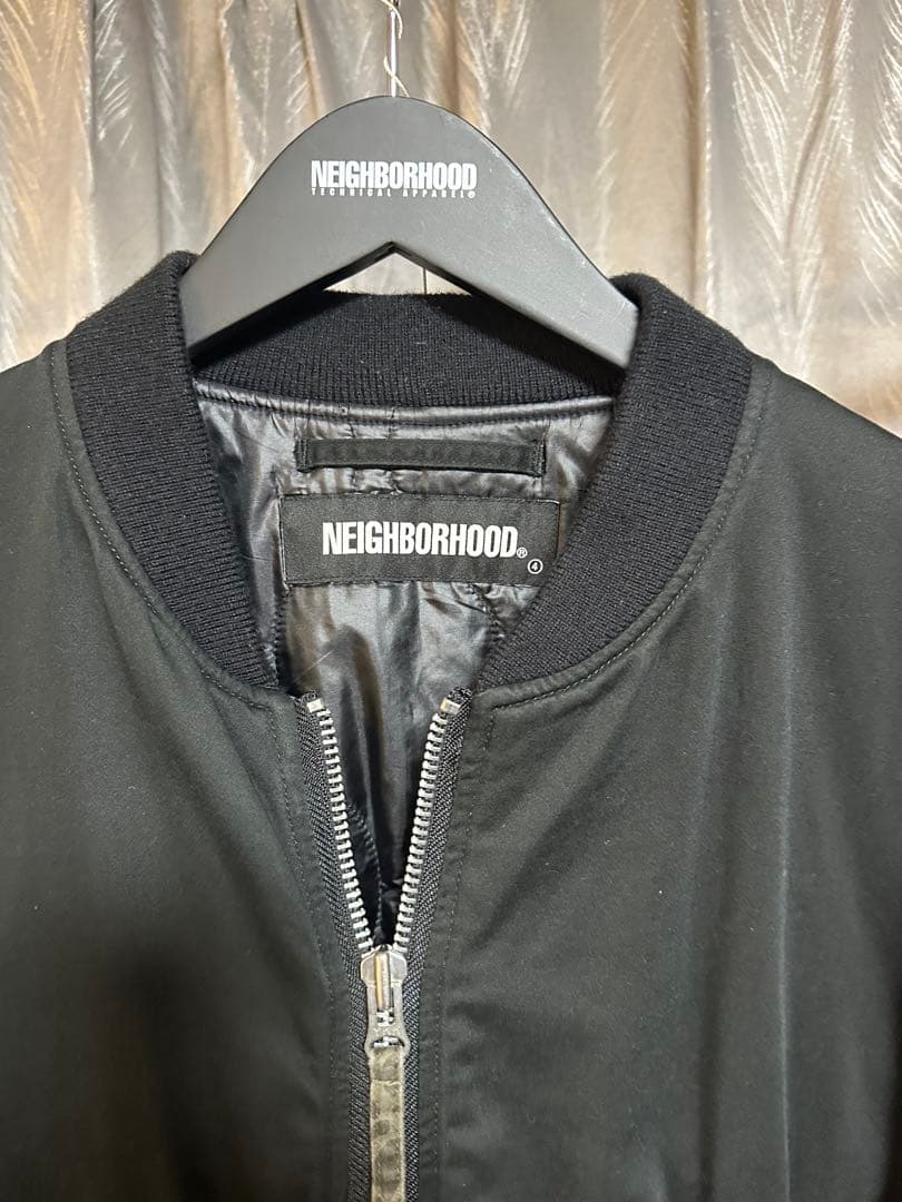 NEIGHBORHOOD MA-1ジャケット ブラック　ハンガー付き　wtaps