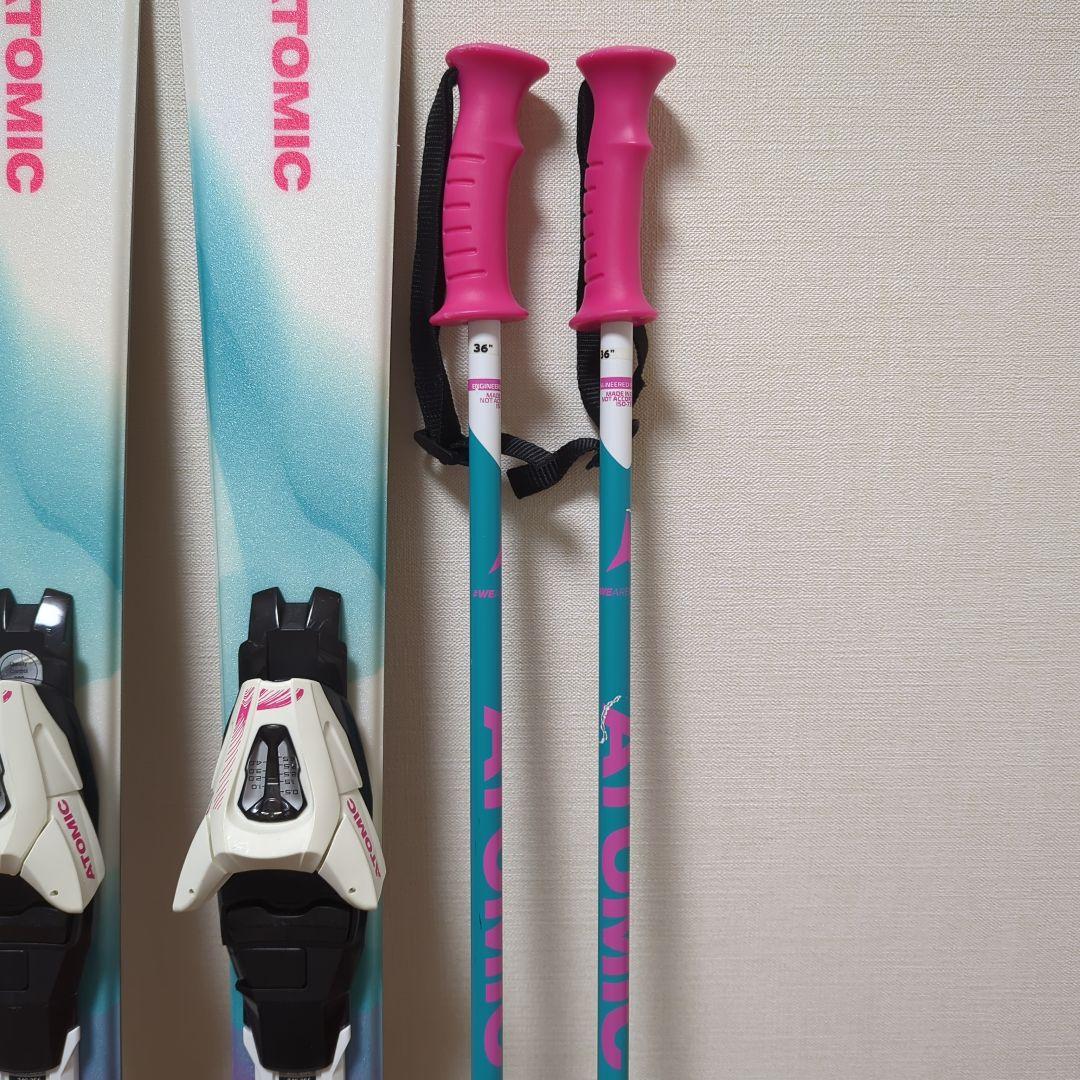 【美品】ATOMIC アトミック　子供用スキーセット 板110cm　キッズ子ども