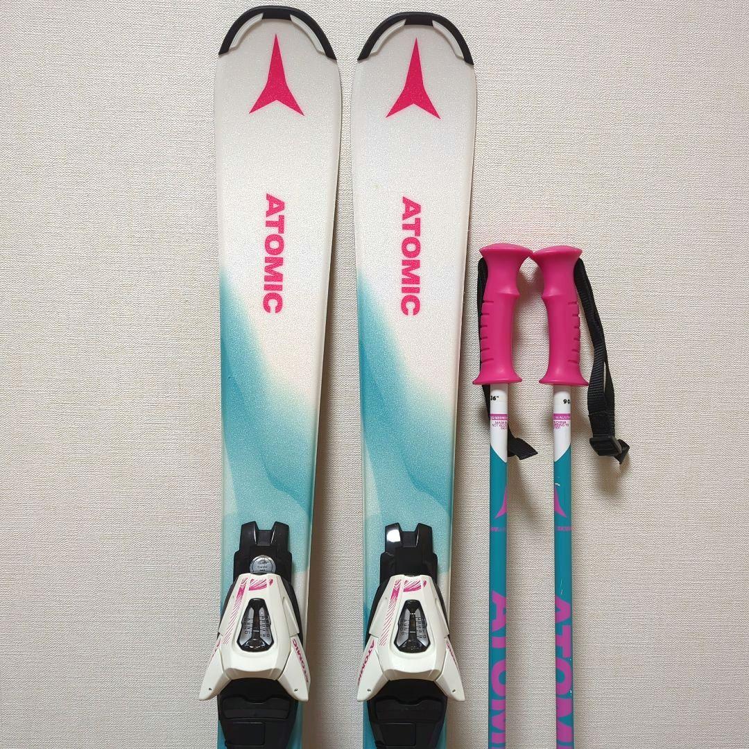 【美品】ATOMIC アトミック　子供用スキーセット 板110cm　キッズ子ども