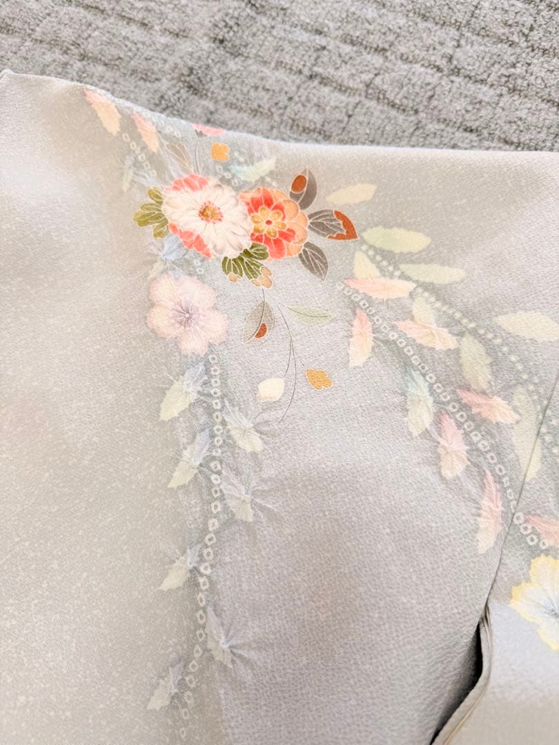 新品 高級 訪問着 正絹 絞り 辻が花 パステルカラー たたき染め ぼかし染め
