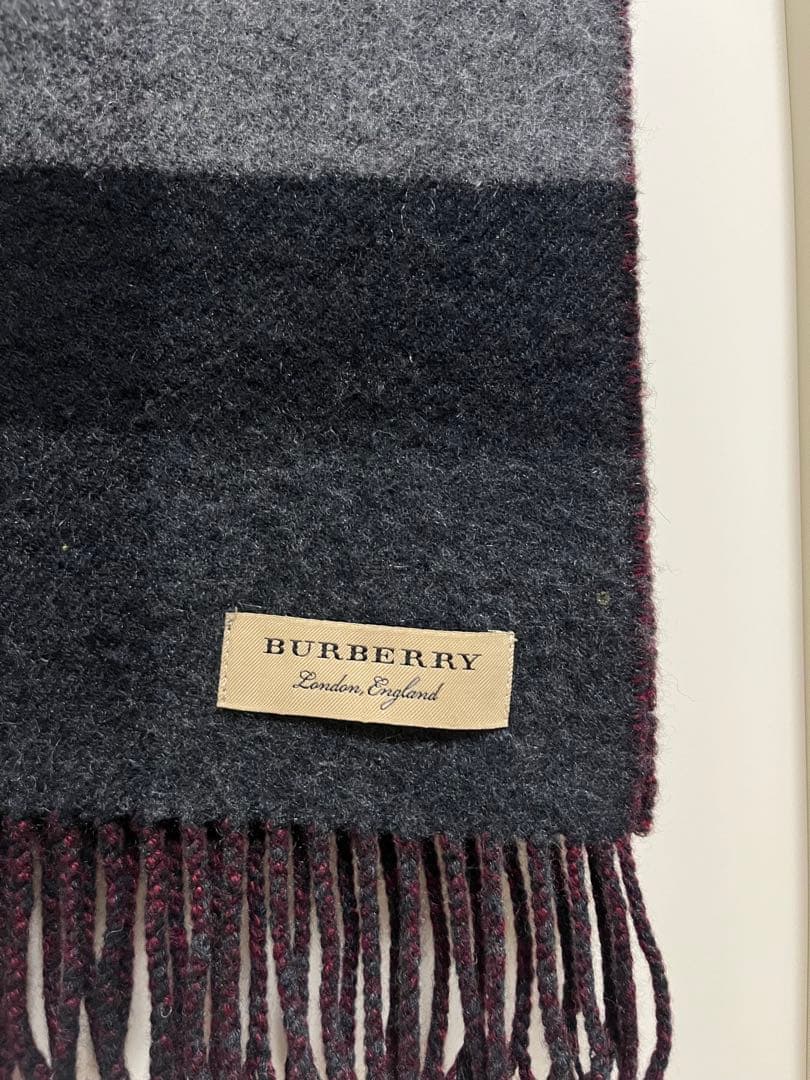 BURBERRY　バーバリー　マフラー　カシミア100％　大判マフラー　美品
