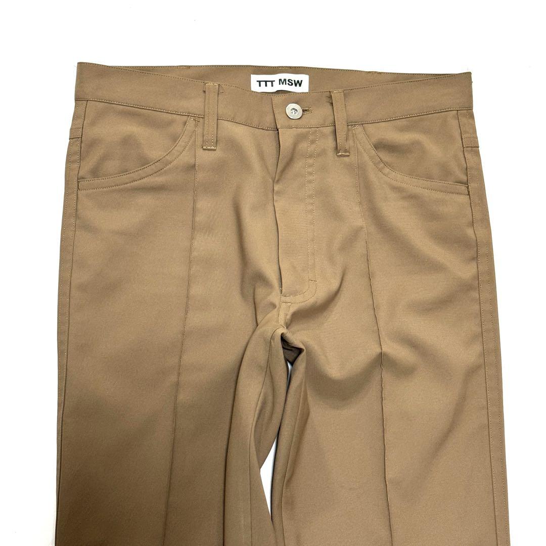 阿佐ヶ谷三姉妹さん専用極美品　TTTMSW 日本製 ロゴ付 フレアチノパン