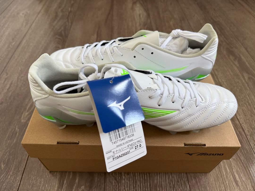 新品 Mizuno ミズノ モナルシーダネオ3プロ サッカースパイク 27cm