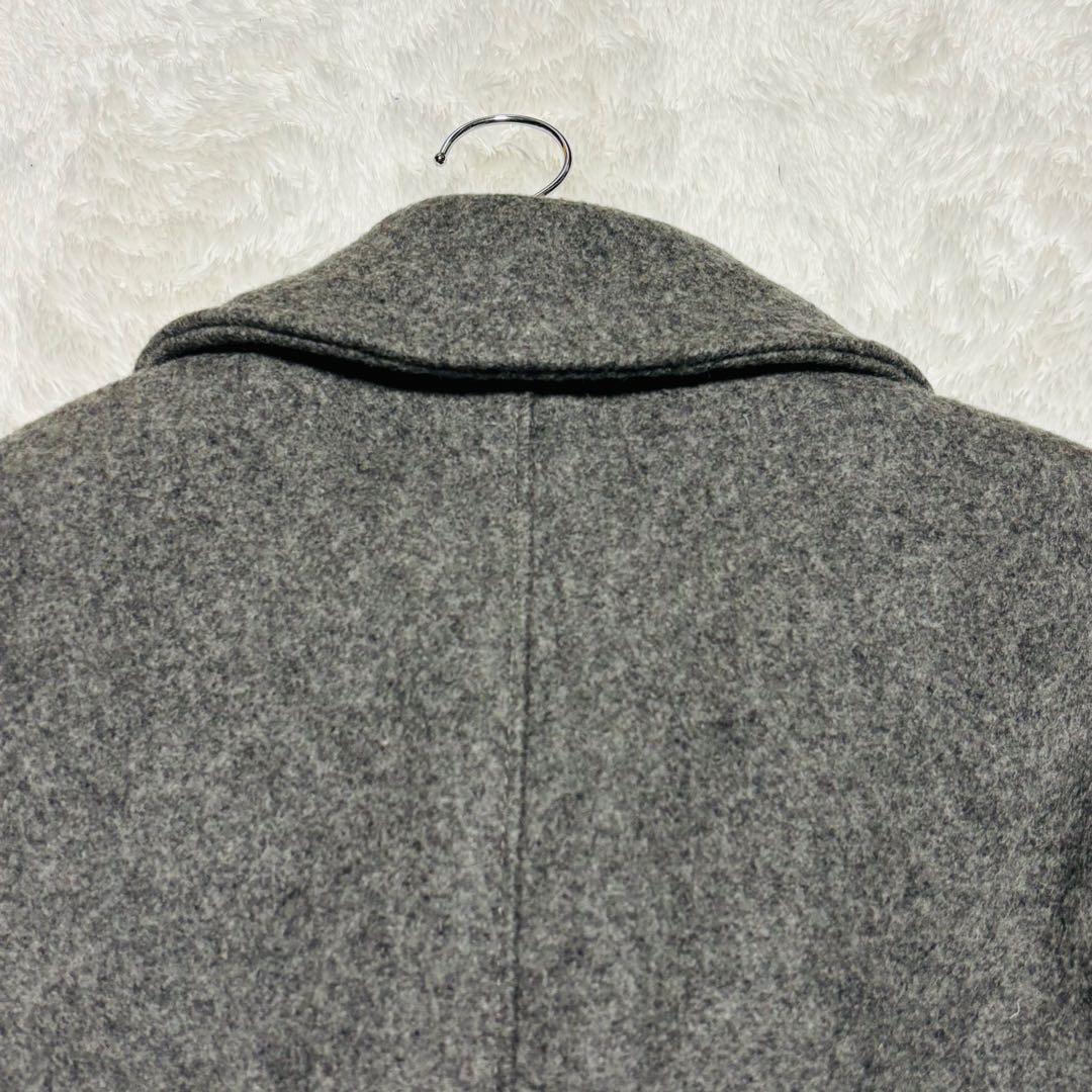 Schott 740N Pコート グレー USA製 中綿 キルティン XL相当