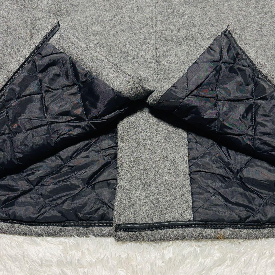 Schott 740N Pコート グレー USA製 中綿 キルティン XL相当