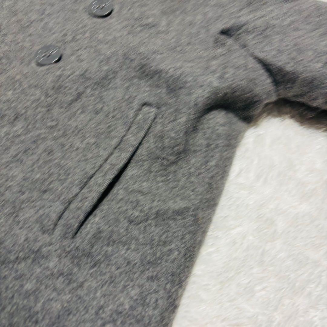 Schott 740N Pコート グレー USA製 中綿 キルティン XL相当