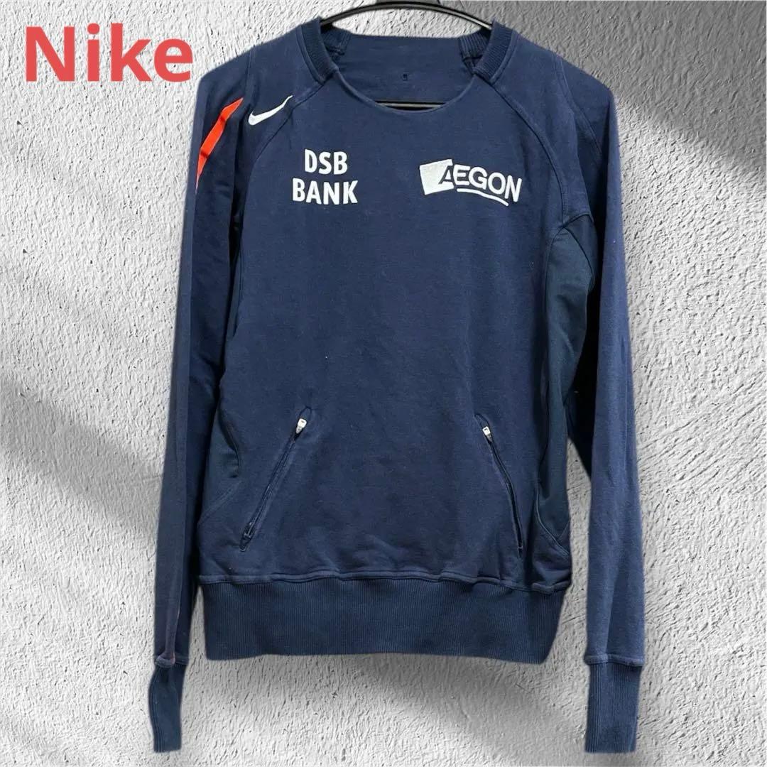 90s Nike プルオーバージャージ M ネイビー