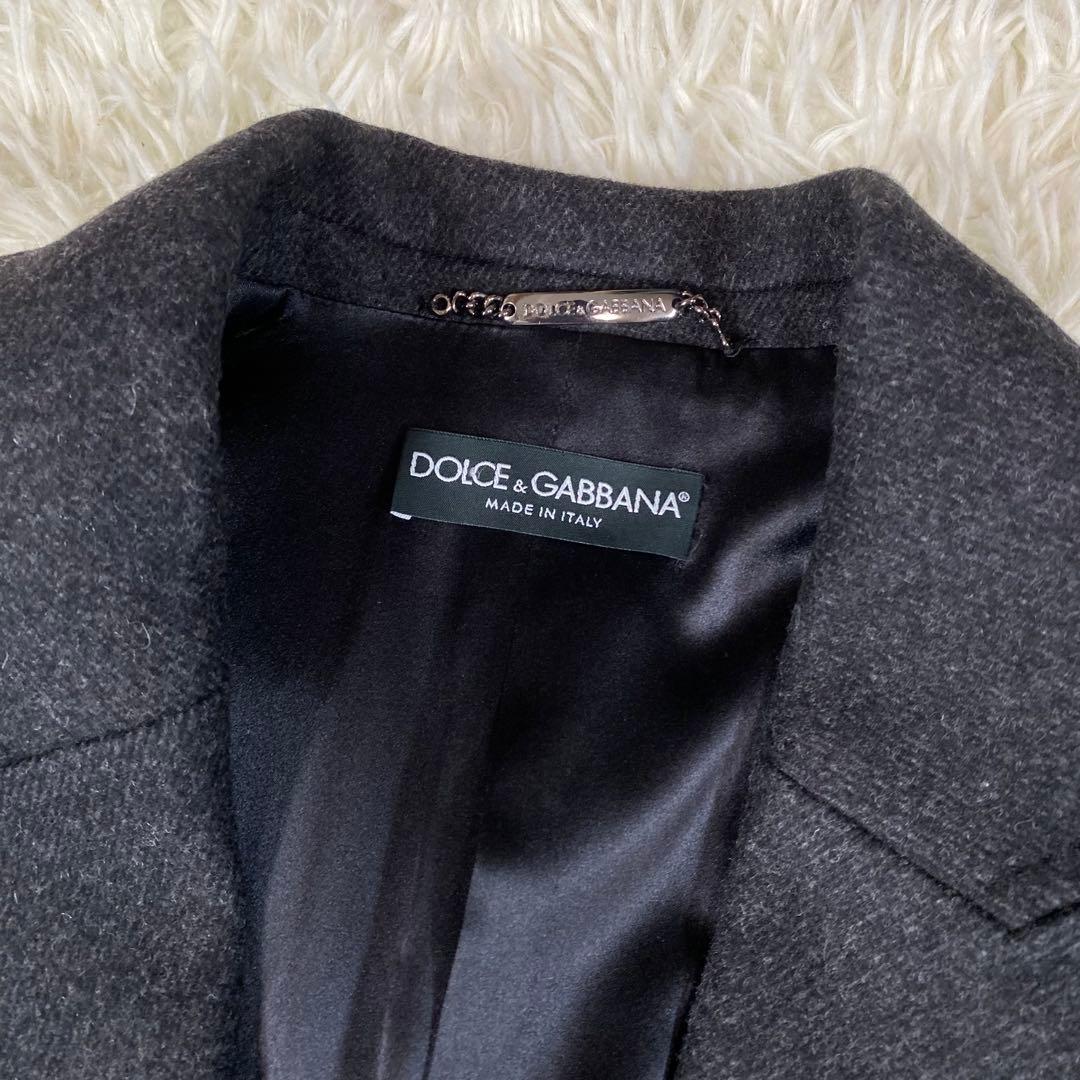 ドルチェ＆ガッパーナ　ウール　ロングコート　マニッシュ　イタリア製　D&G