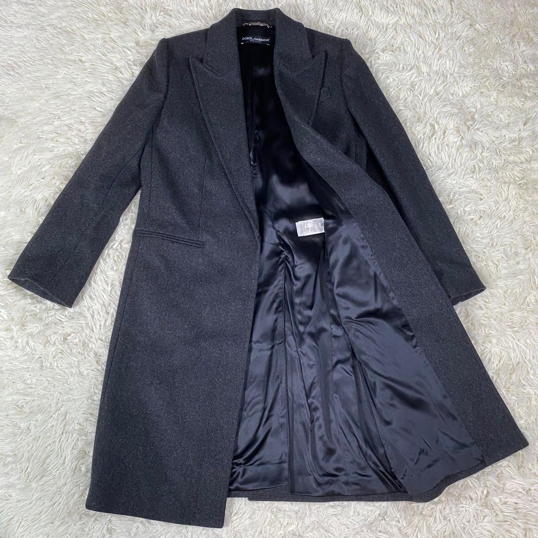 ドルチェ＆ガッパーナ　ウール　ロングコート　マニッシュ　イタリア製　D&G