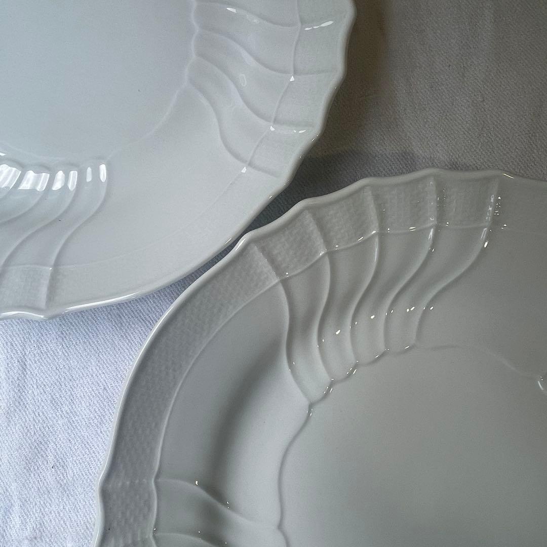 リチャードジノリ　ベッキオホワイト　大皿33cm プレート　2セット