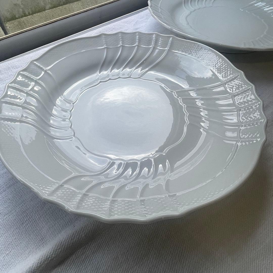 リチャードジノリ　ベッキオホワイト　大皿33cm プレート　2セット