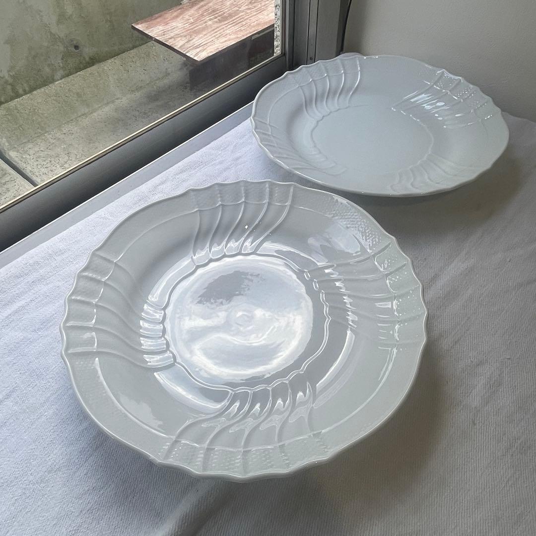 リチャードジノリ　ベッキオホワイト　大皿33cm プレート　2セット