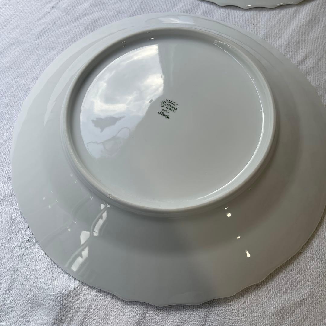 リチャードジノリ　ベッキオホワイト　大皿33cm プレート　2セット