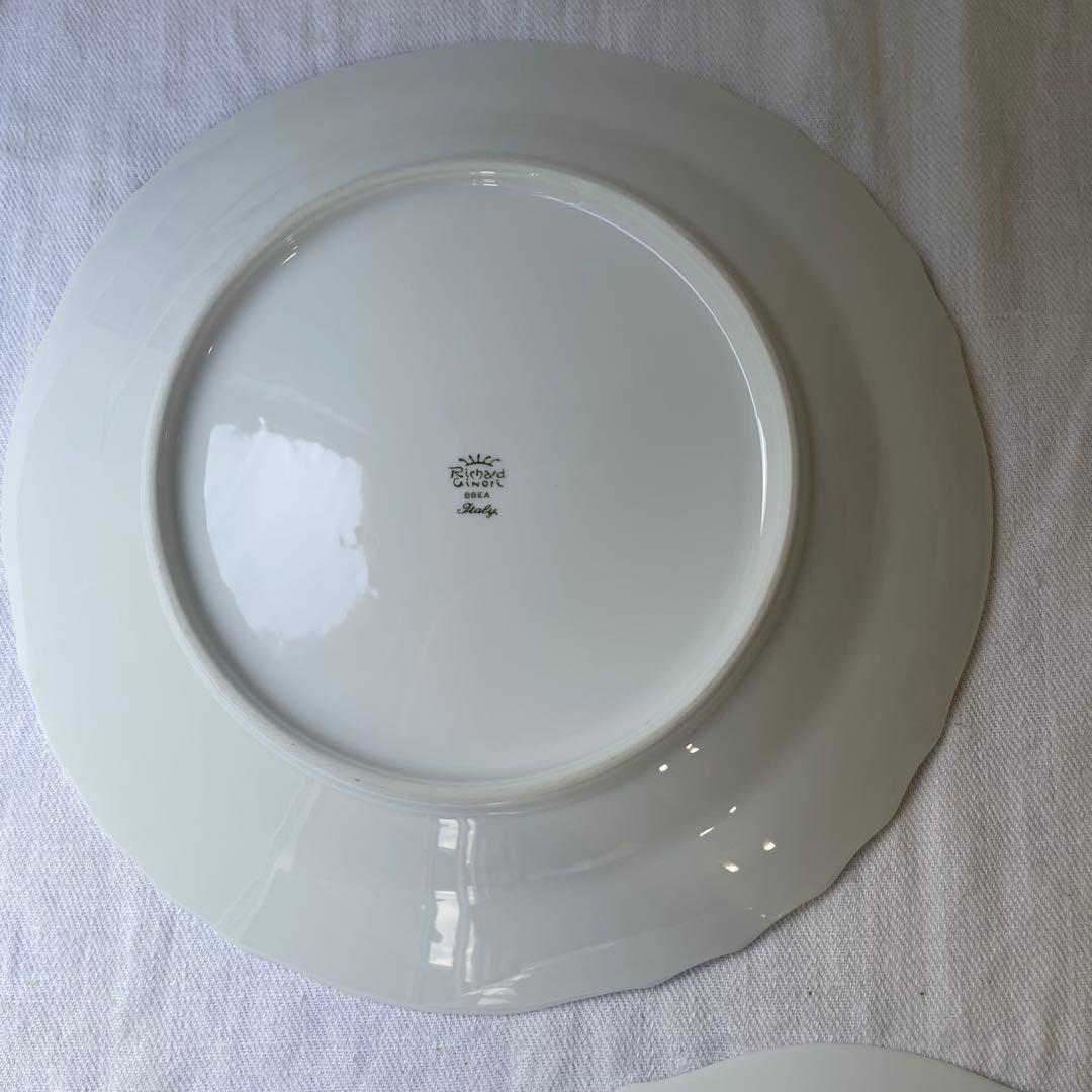 リチャードジノリ　ベッキオホワイト　大皿33cm プレート　2セット