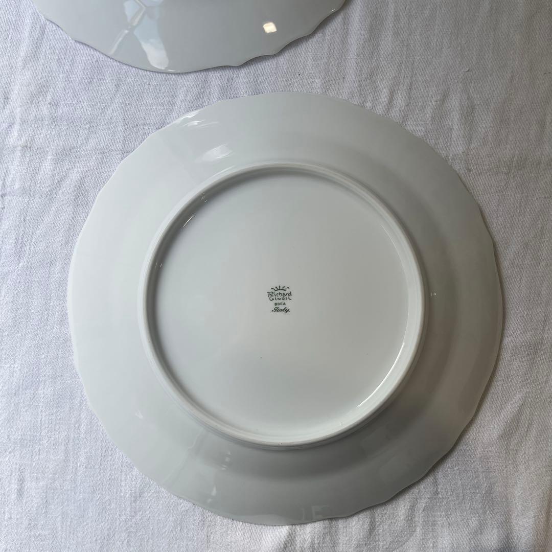 リチャードジノリ　ベッキオホワイト　大皿33cm プレート　2セット