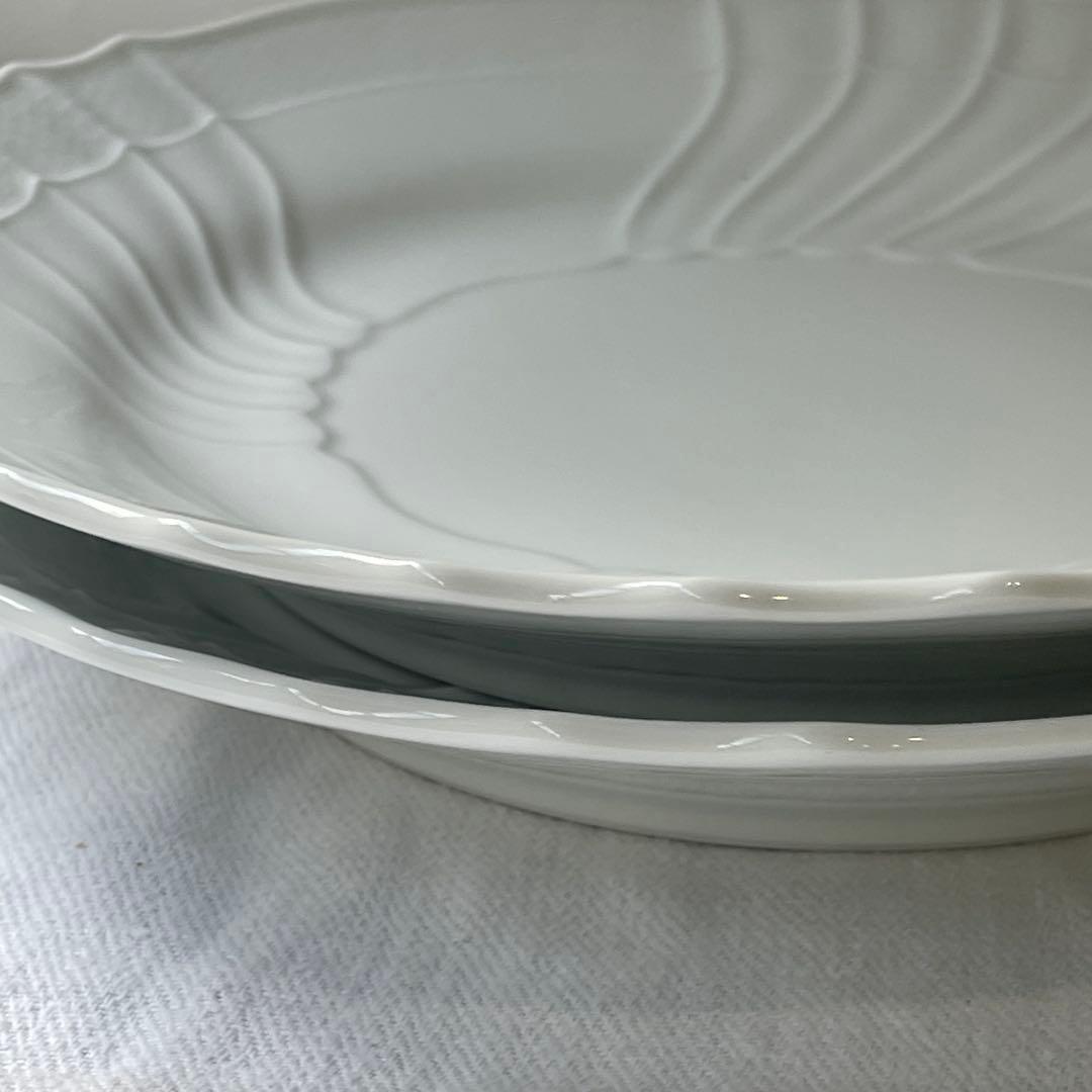 リチャードジノリ　ベッキオホワイト　大皿33cm プレート　2セット