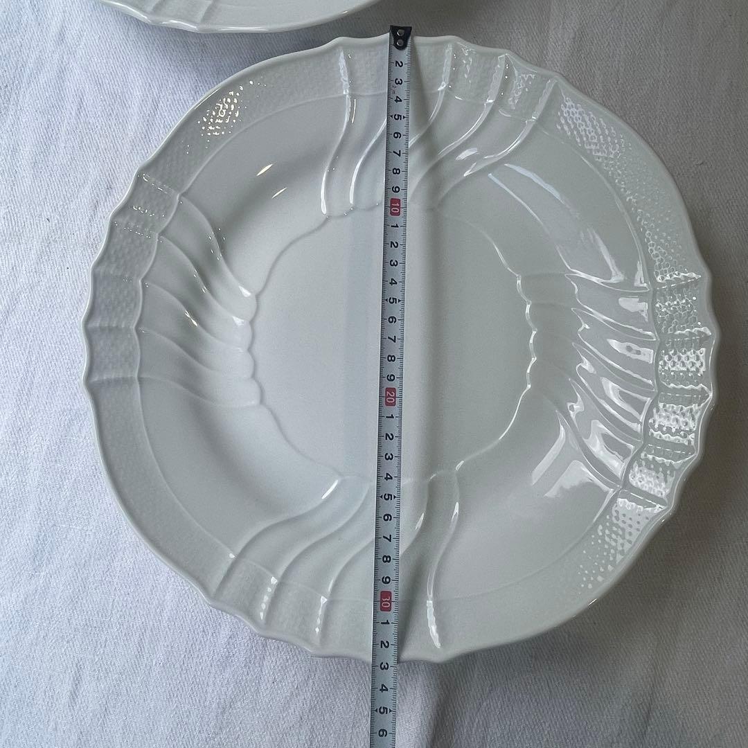 リチャードジノリ　ベッキオホワイト　大皿33cm プレート　2セット