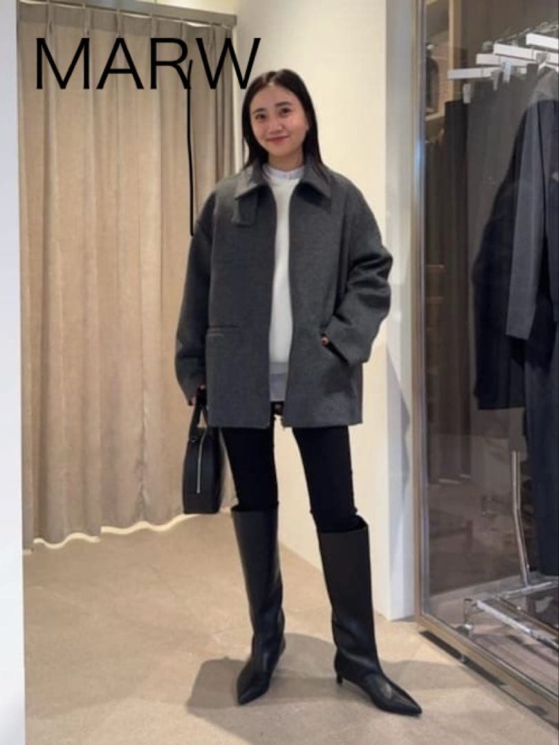 MARW UNITED ARROWSコクーン ジップ コート36 クリーニング済