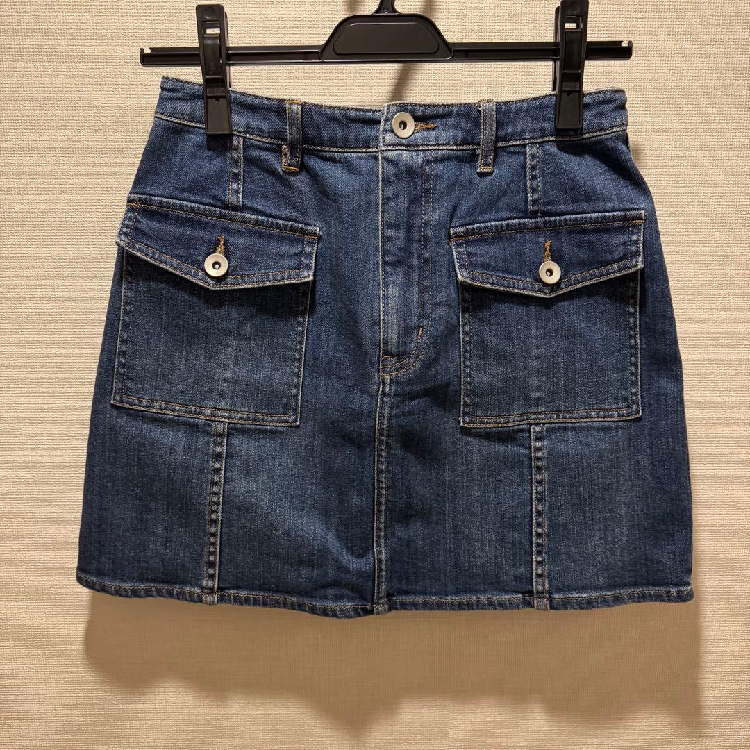 sheller デニムタイトスカート ポケット付き