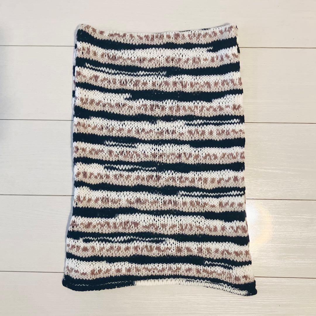 MISSONI ミッソーニ　マフラー　ストール　ニット　ウール　ボーダー柄