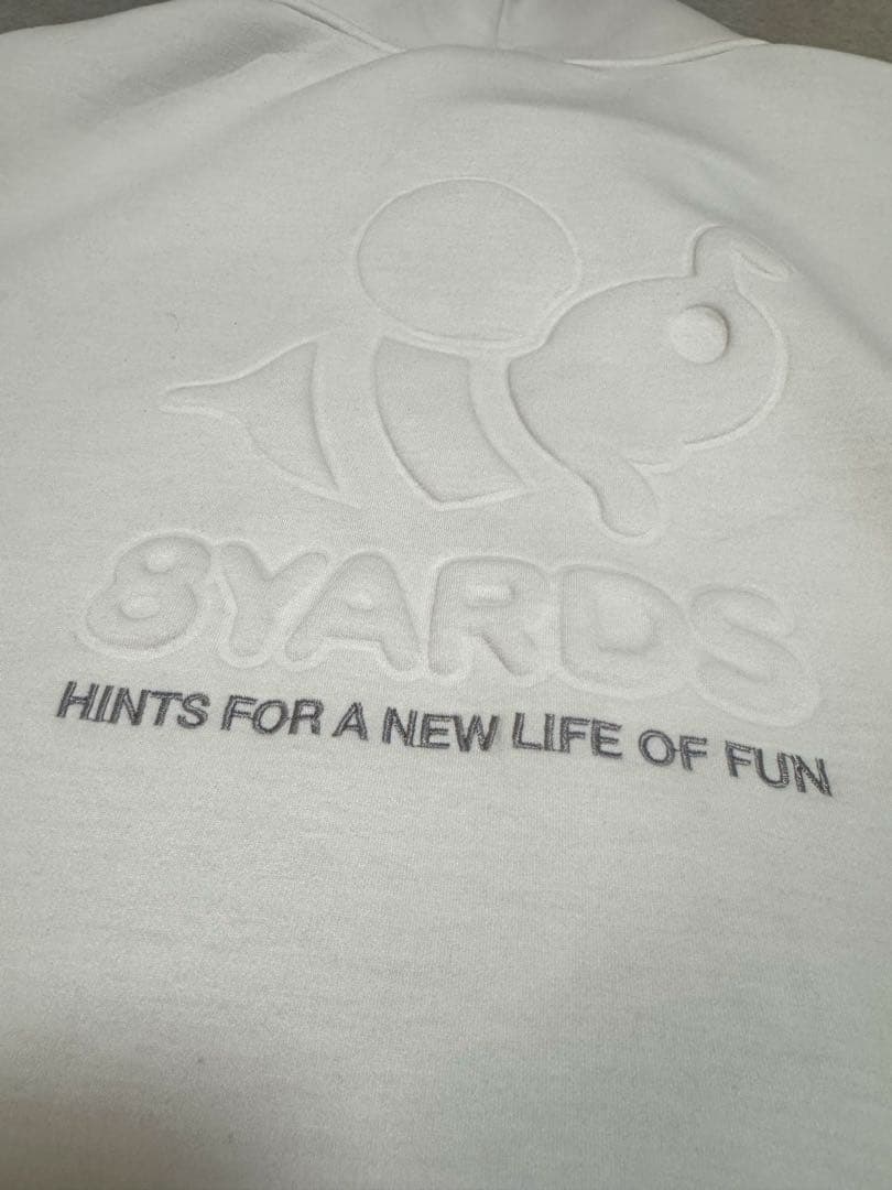 8YARDS 8ヤーズ ホワイト パーカー Laidback Hoodie 4G