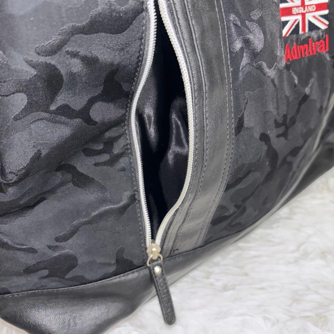 Admiral アドミラル　2way 迷彩　黒　ゴルフ　ボストン　トート