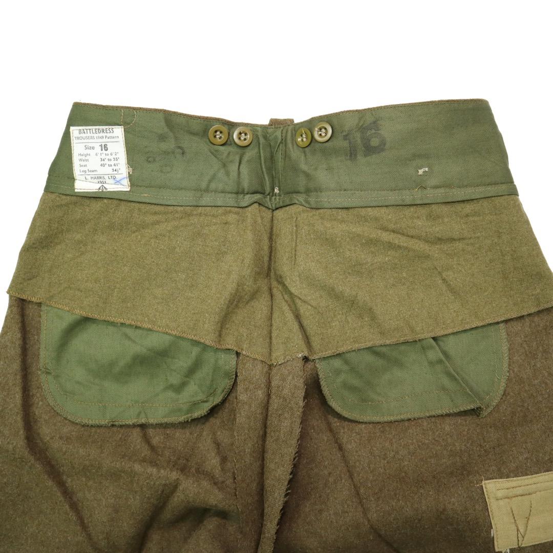 デッド 50s ビンテージ イギリス軍 ウール パンツ ミリタリー グルカ 古着