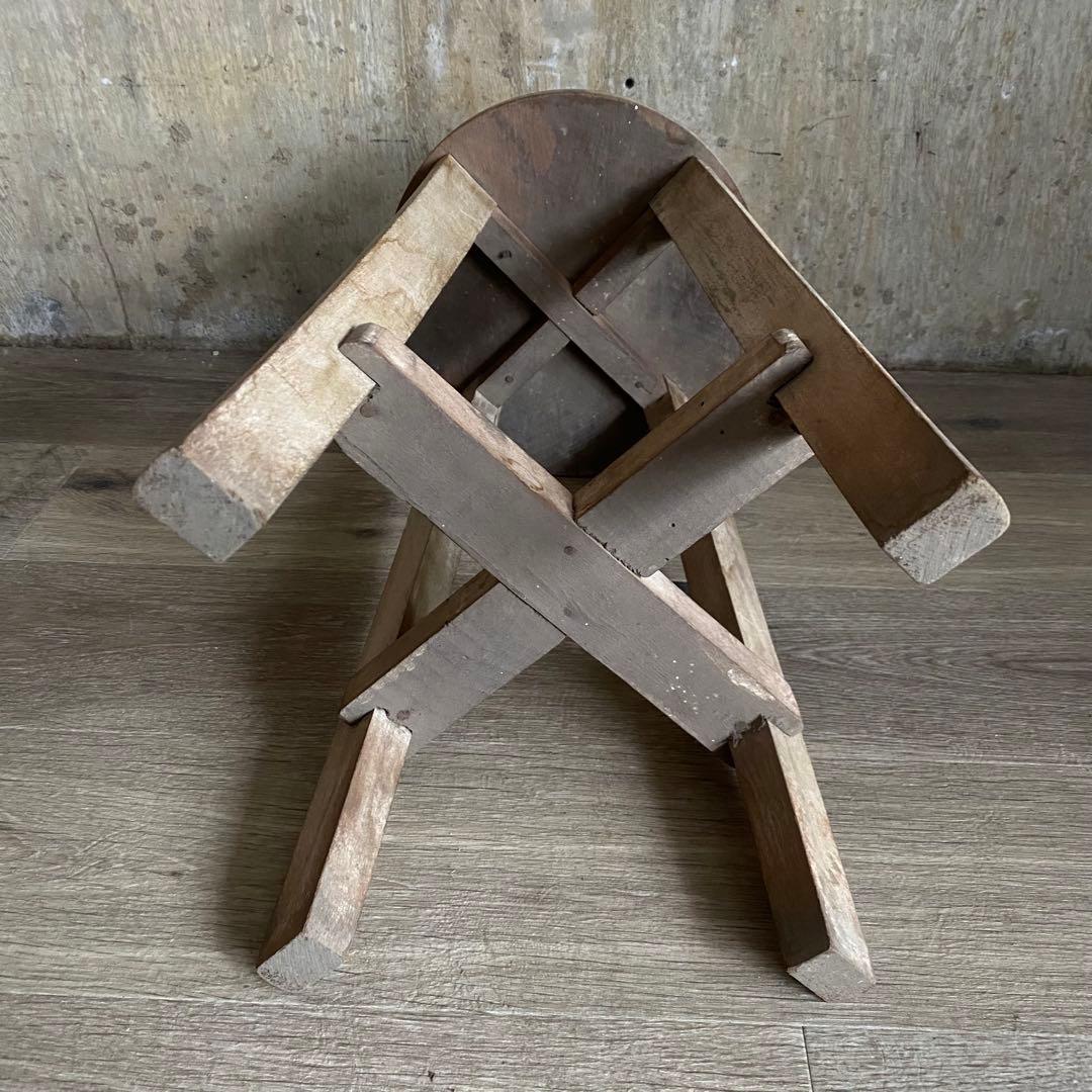 ヴィンテージ　スツール　古家具　アンティーク　レトロ