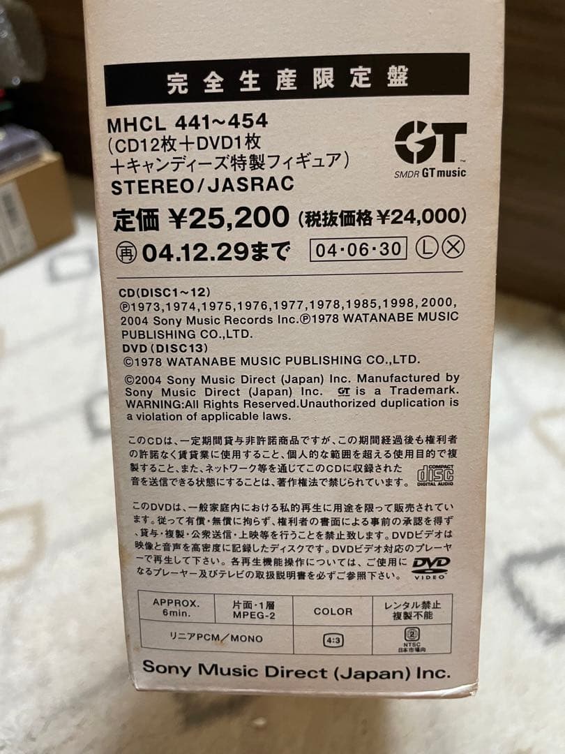 ⭐︎CANDIES PREMIUM⭐︎キャンディーズ30周年記念特別企画CD BOX