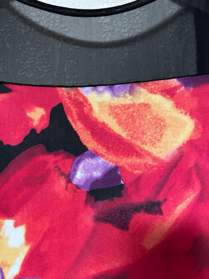 花柄ロングドレス・社交ダンス　パーティー