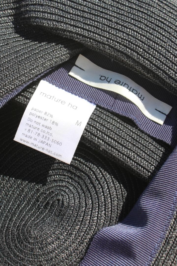 mature ha. boxed hat マチュアーハ　10cm brim！