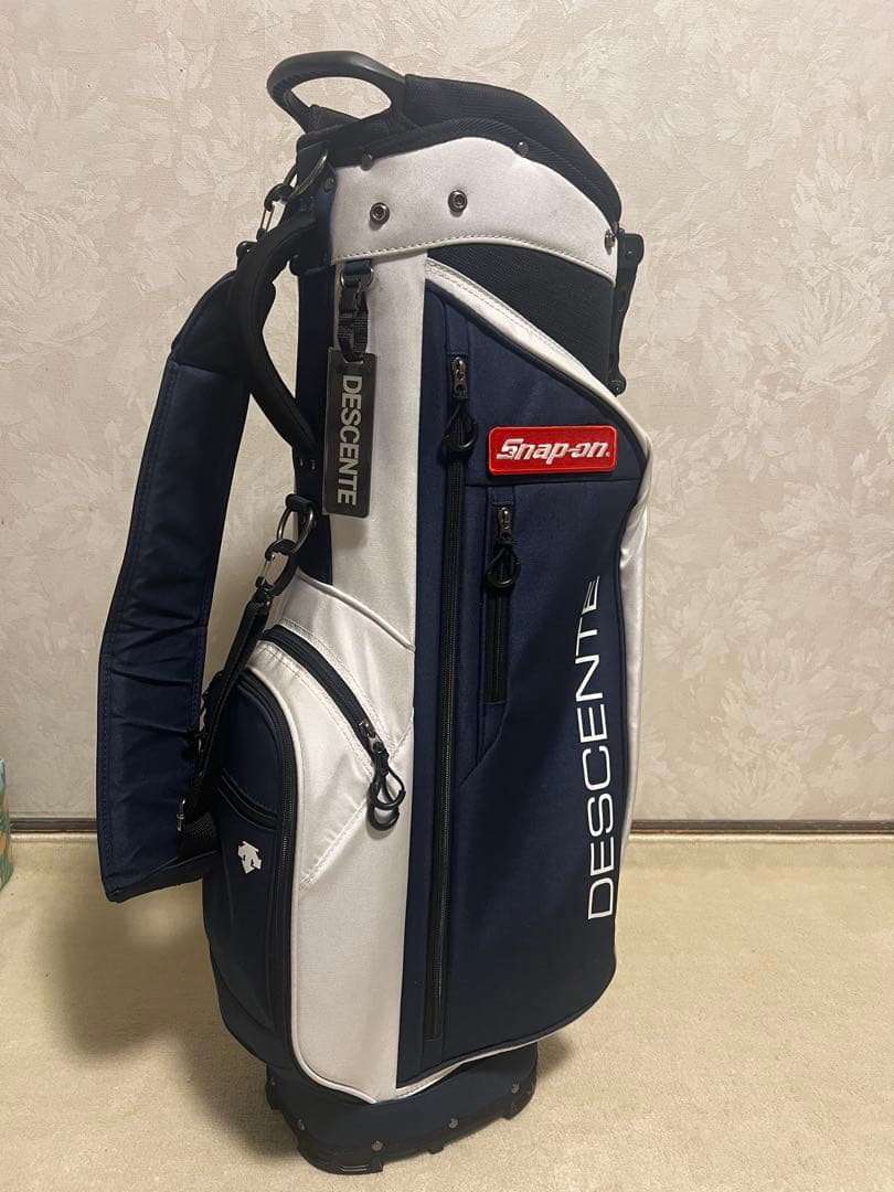 DESCENTE キャディバッグ ネイビー/ホワイト