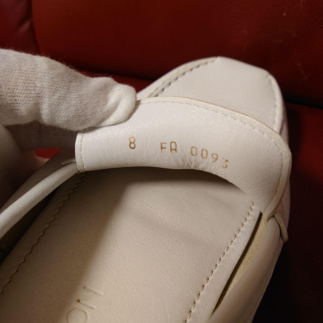 【本物保証】 LOUIS VUITTON ルイヴィトン ホワイトローファー 8