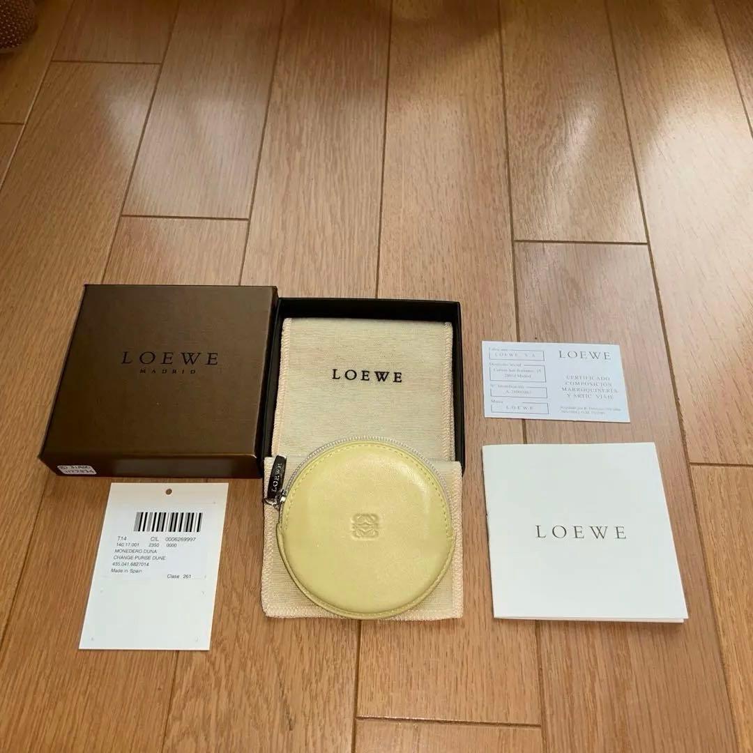 LOEWE イエロー ケース　本革シープスキン　新品未使用品