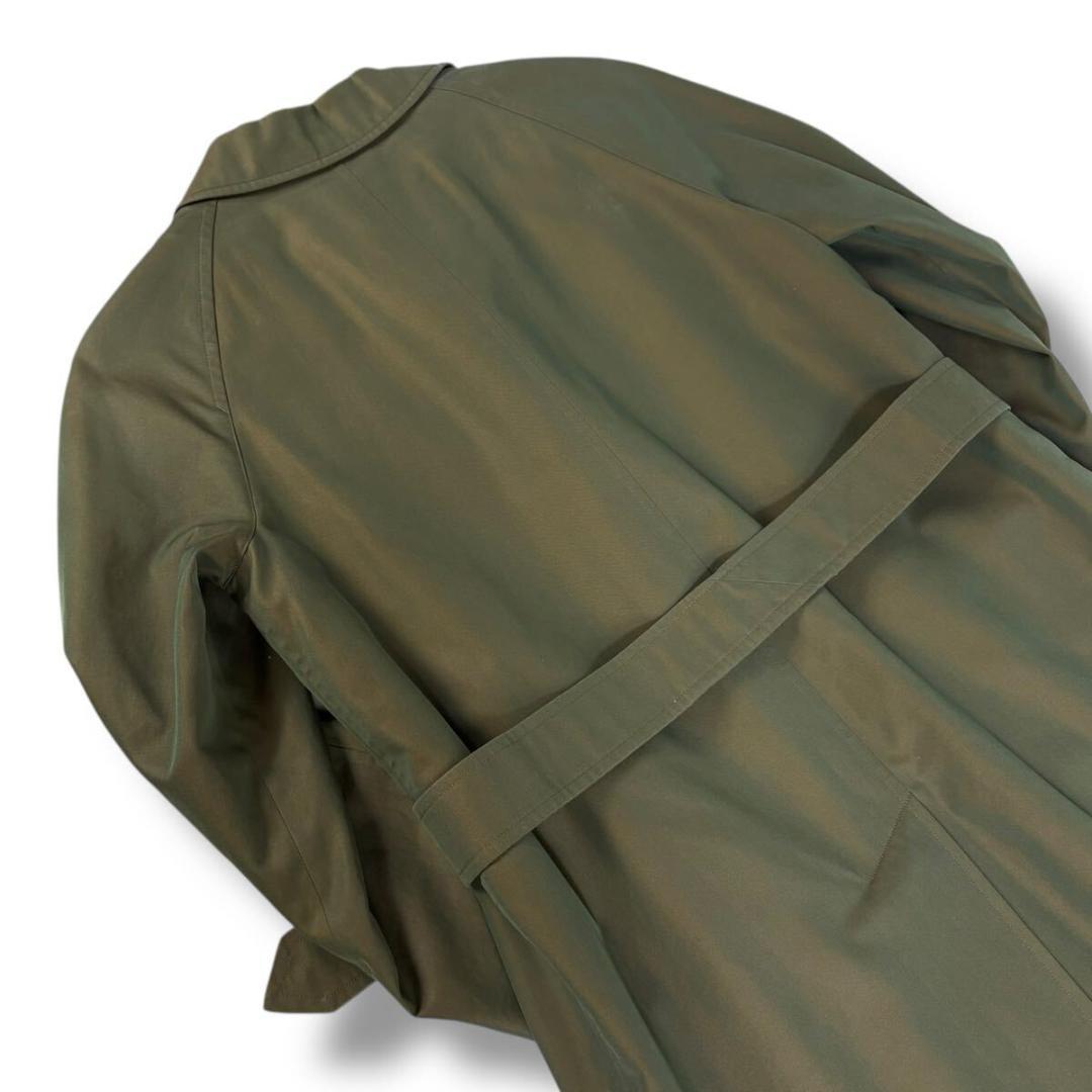 【美品】BURBERRY コットン トレンチコート 玉虫色 7AB ライナー付き