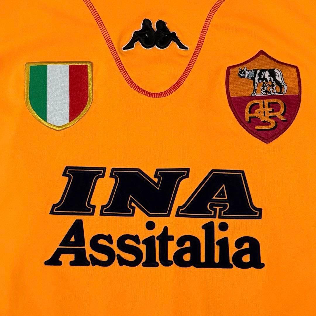 Kappa　セリエA　ASローマ　00’s　ユニフォーム　極美品　イタリア　刺繍