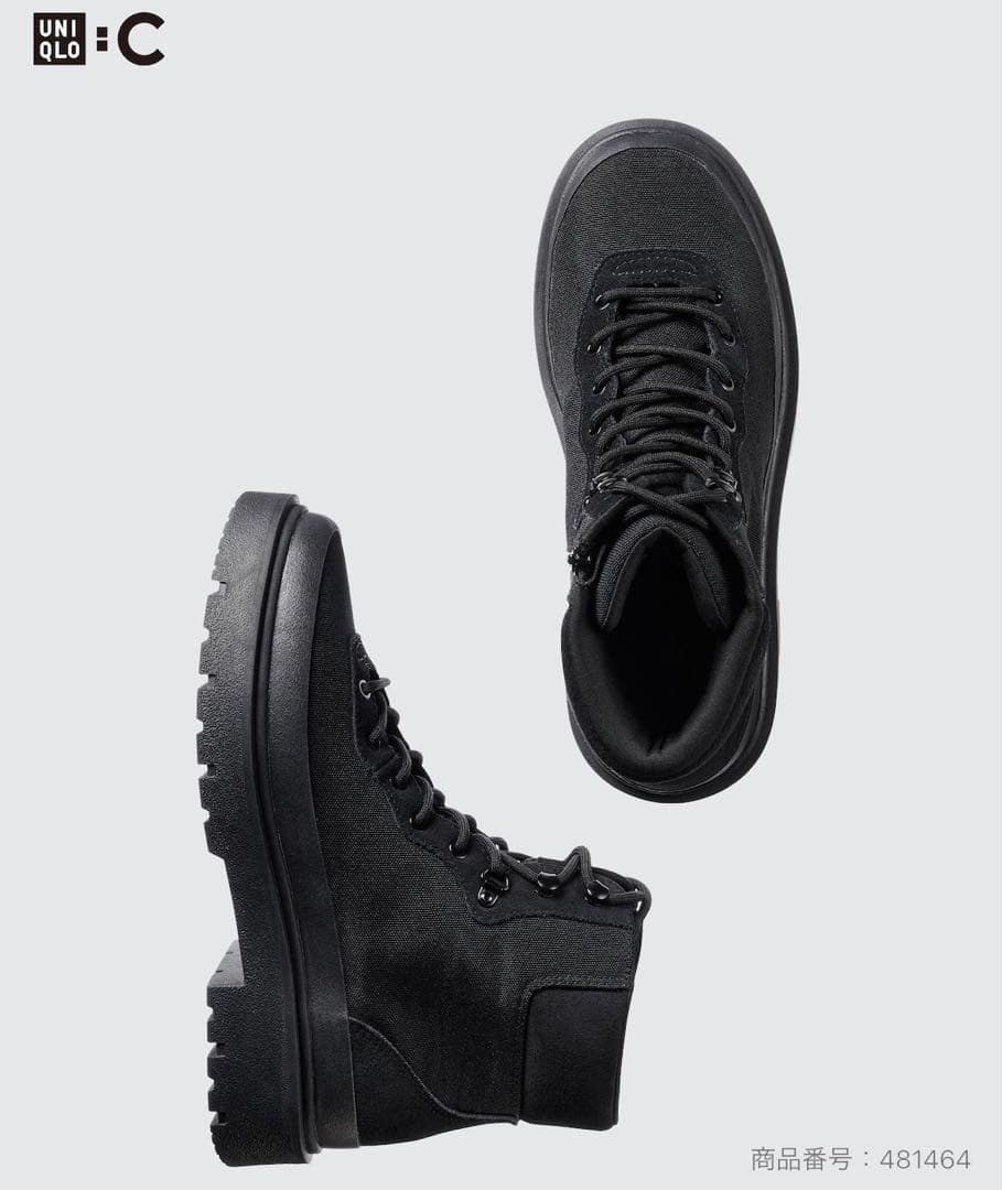 ユニクロ　レースアップブーツ　ブラック　26.5 新品未使用タグ付き